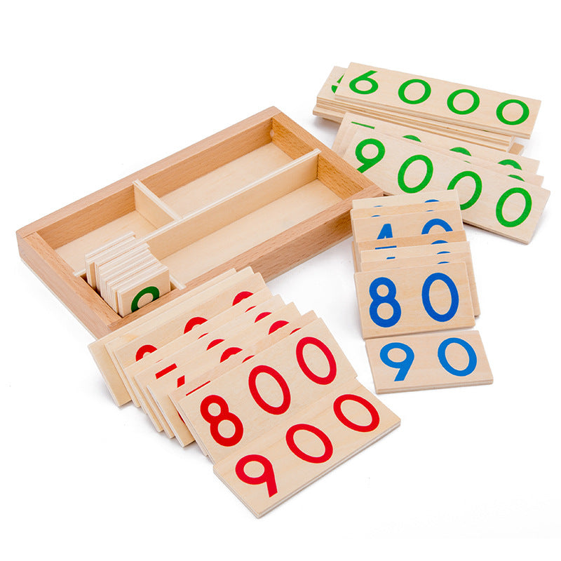 Montessori Wooden Number Learning Board