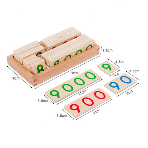 Montessori Wooden Number Learning Board